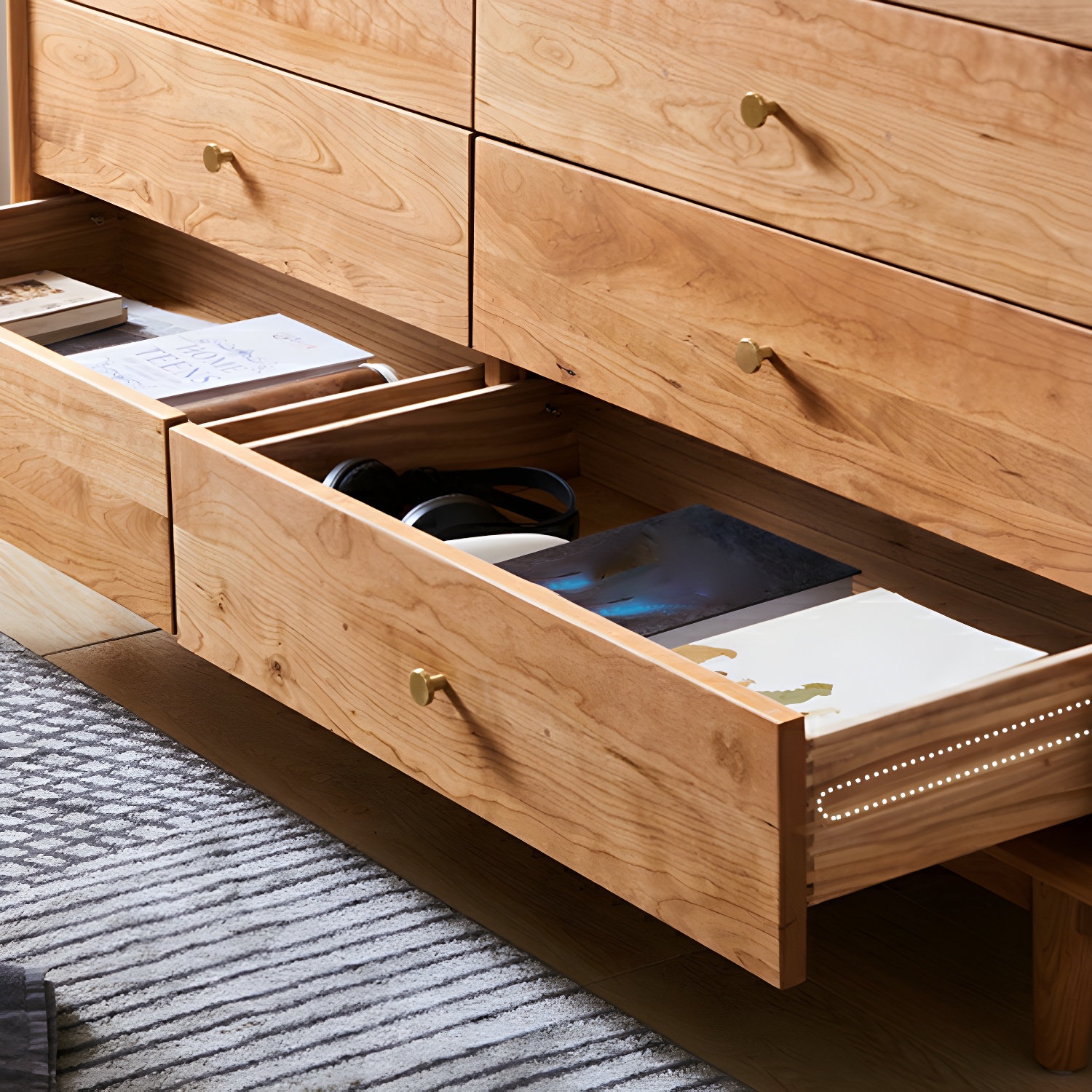Modern Brown Wood Dresser | Ormau - image 6