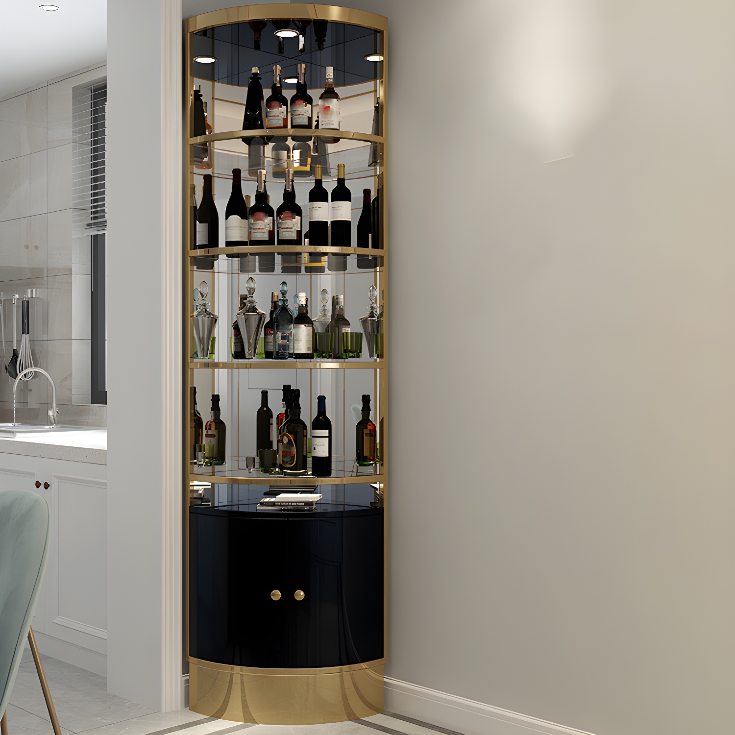 Glam Corner Cabinet | Ormau - image 7