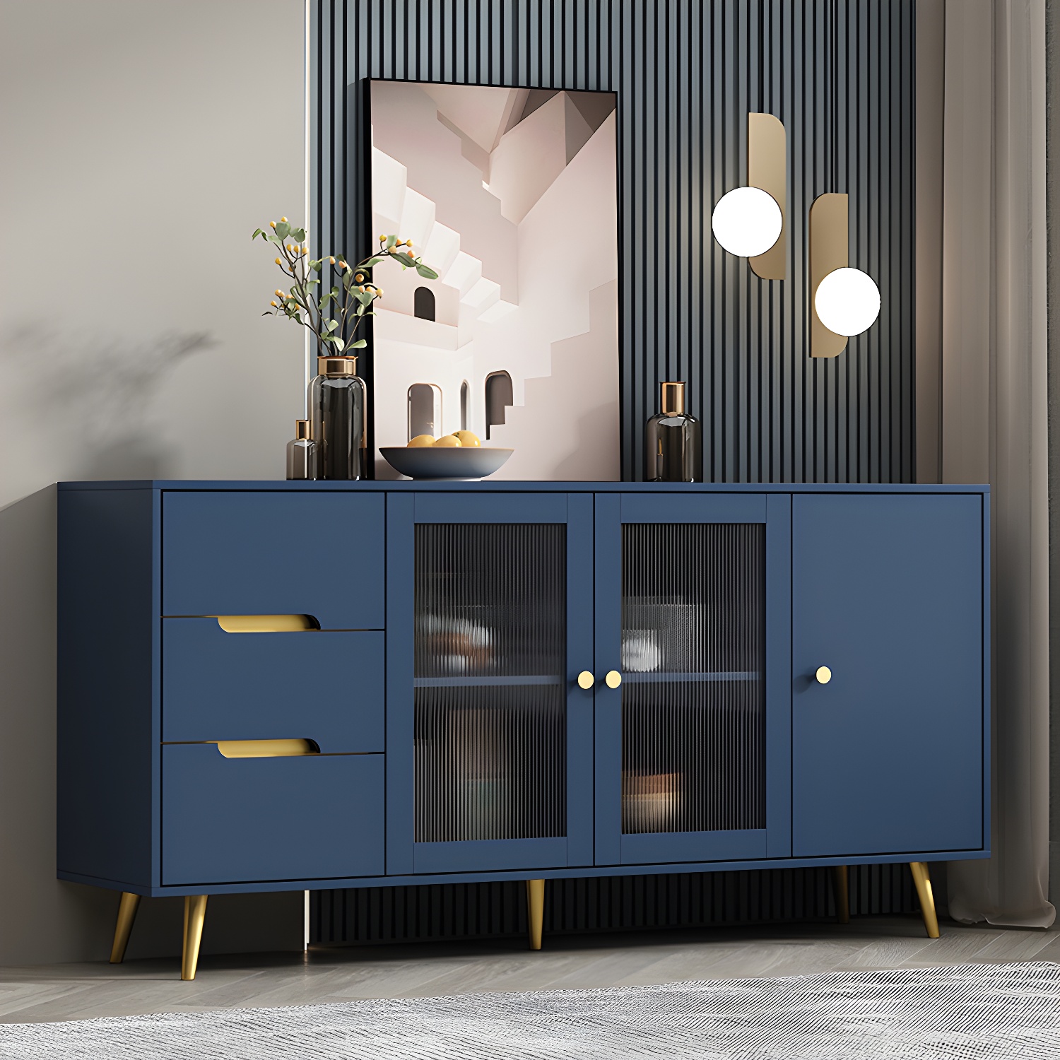 Modern Glass Door Sideboard | Ormau - image 6