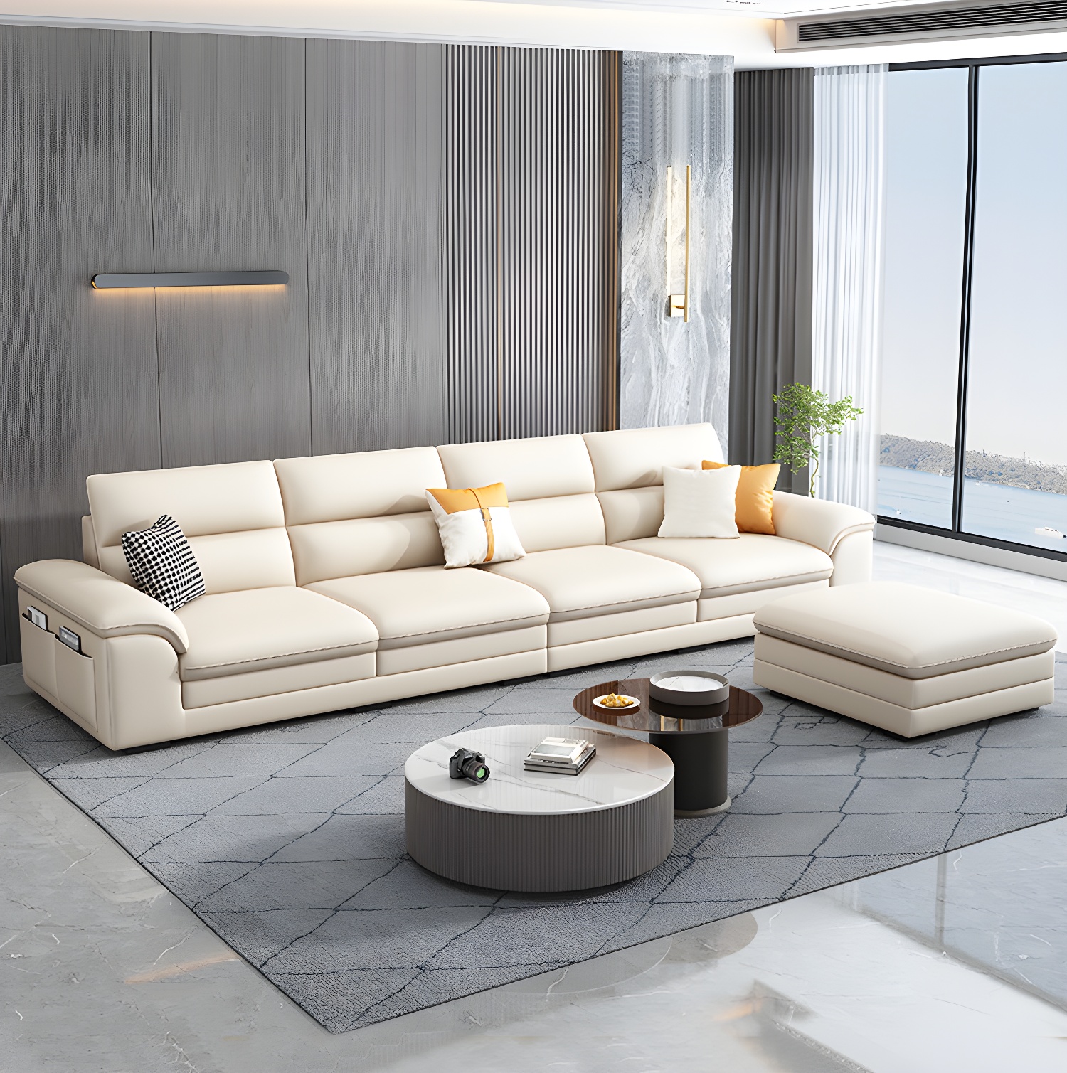 Genuine Leather Sectional | Ormau - image 3