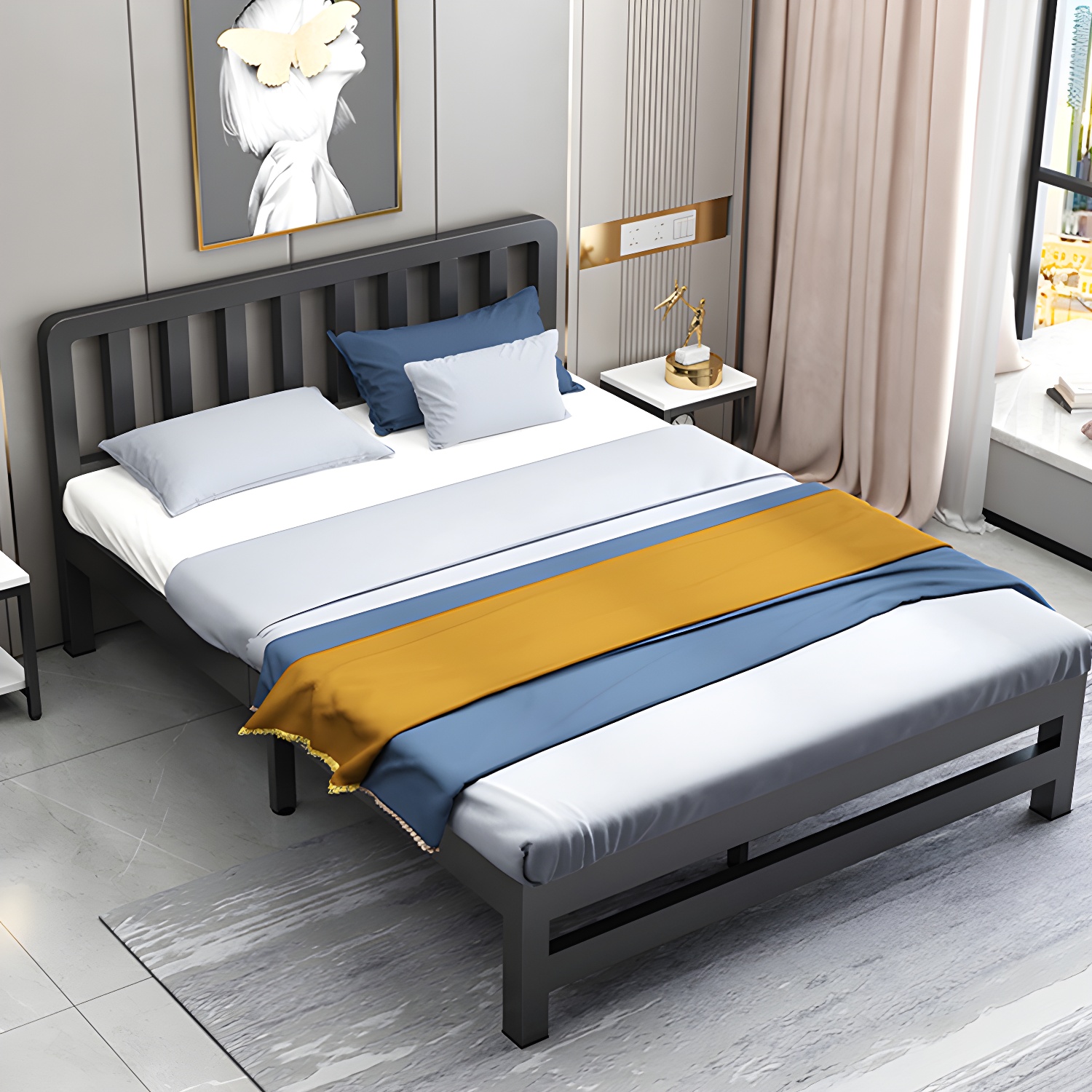 Modern Metal Bed Frame | Ormau - image 3