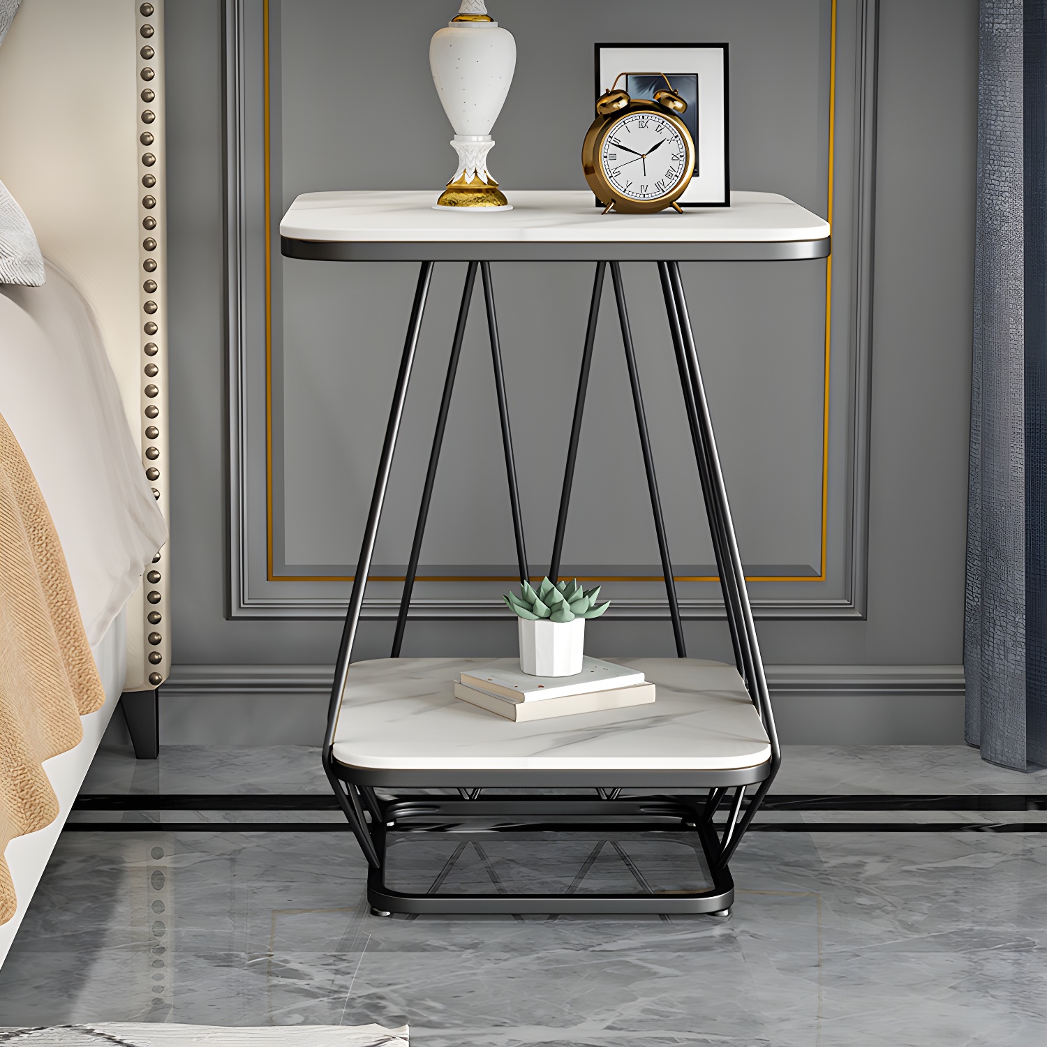 Glam Stone Nightstand | Ormau - image 9