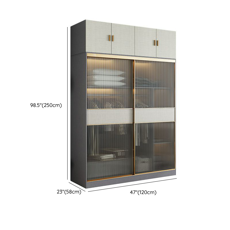 Modern Grey Wardrobe Armoire | Ormau - image 23