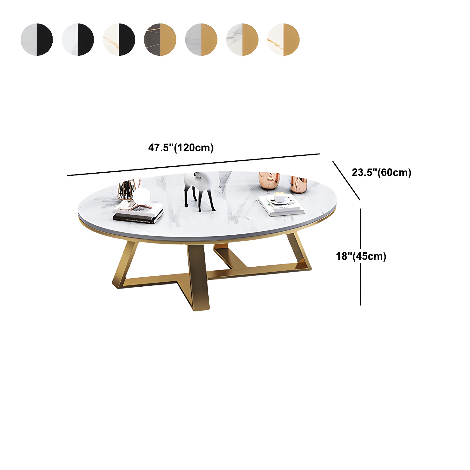 Slate Oval Coffee Table | Ormau - image 15