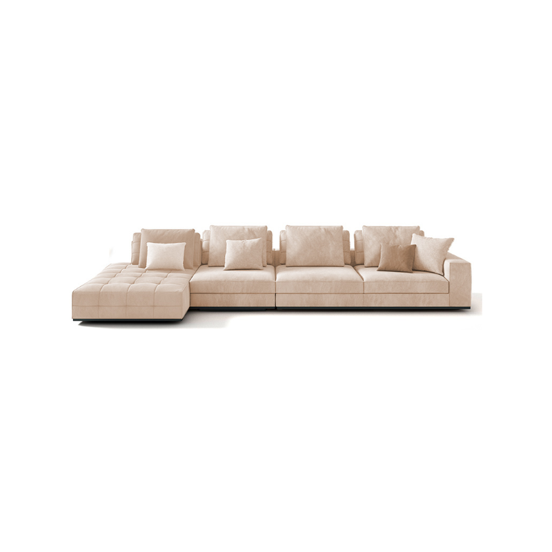 Button-Tufted Corner Sectional | Ormau - image 21