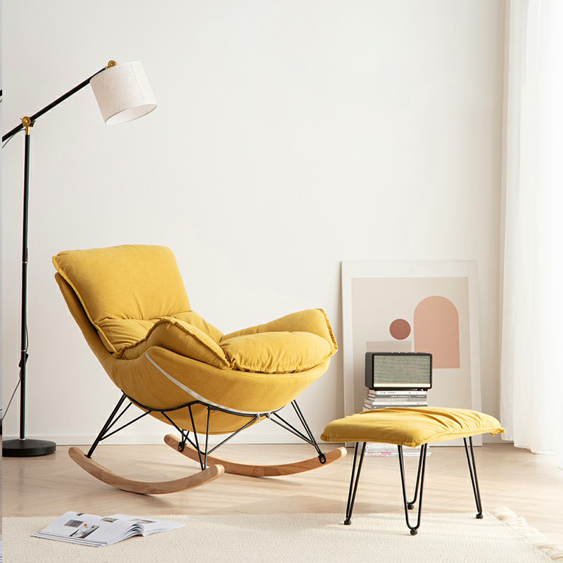 Upholstered Rocking Chair & Ottoman | Ormau - image 8