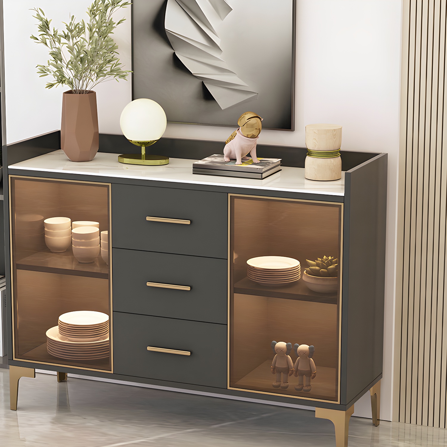 Glam Wood Sideboard | Ormau - image 19