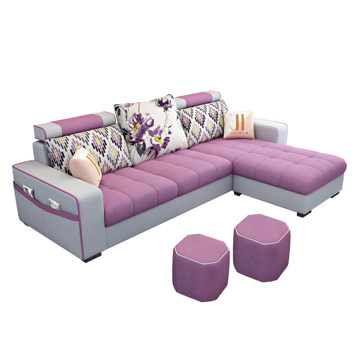 Modern Sectional Sofa with Ottoman | Ormau - image 4