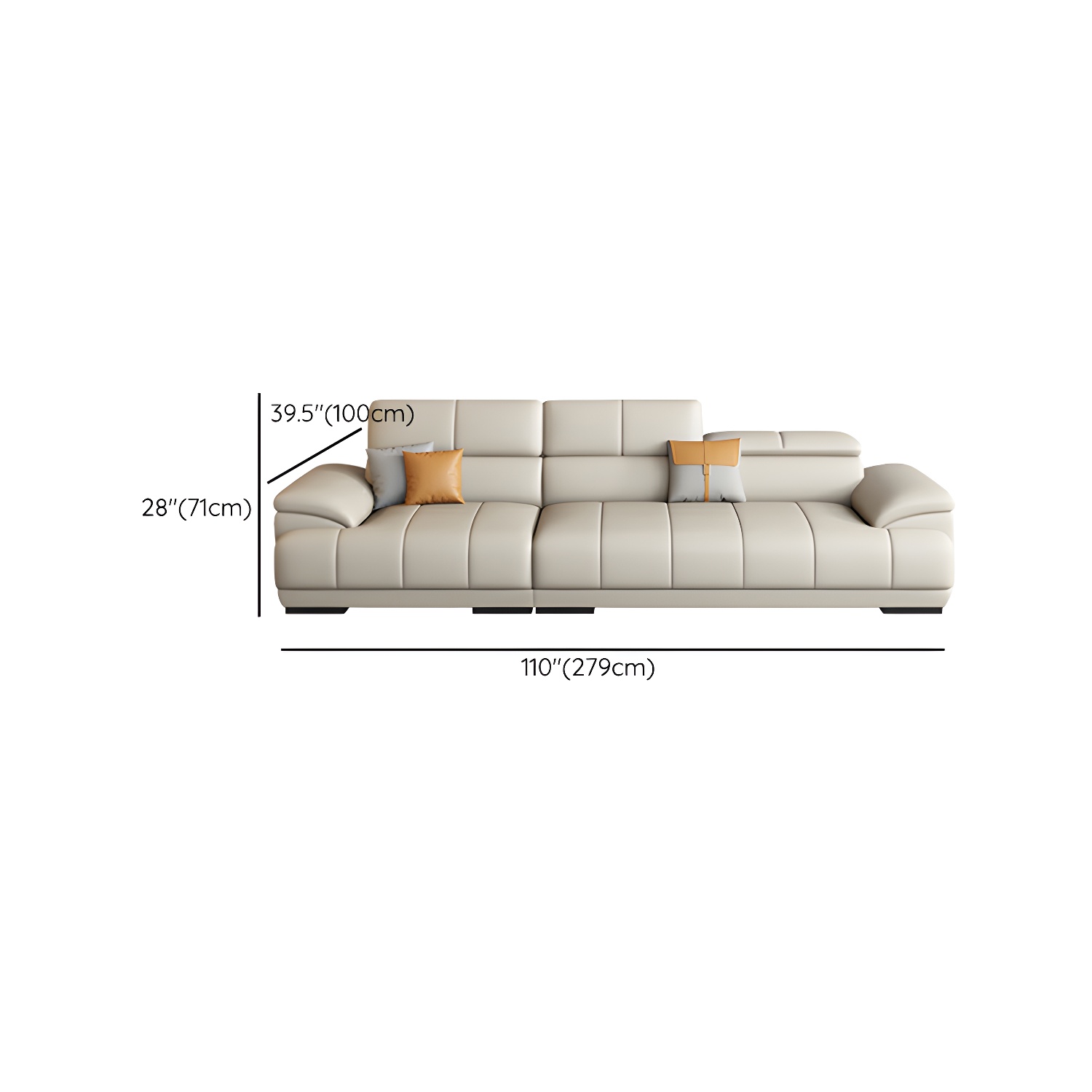 Elegant Leather Sectional | Ormau - image 12