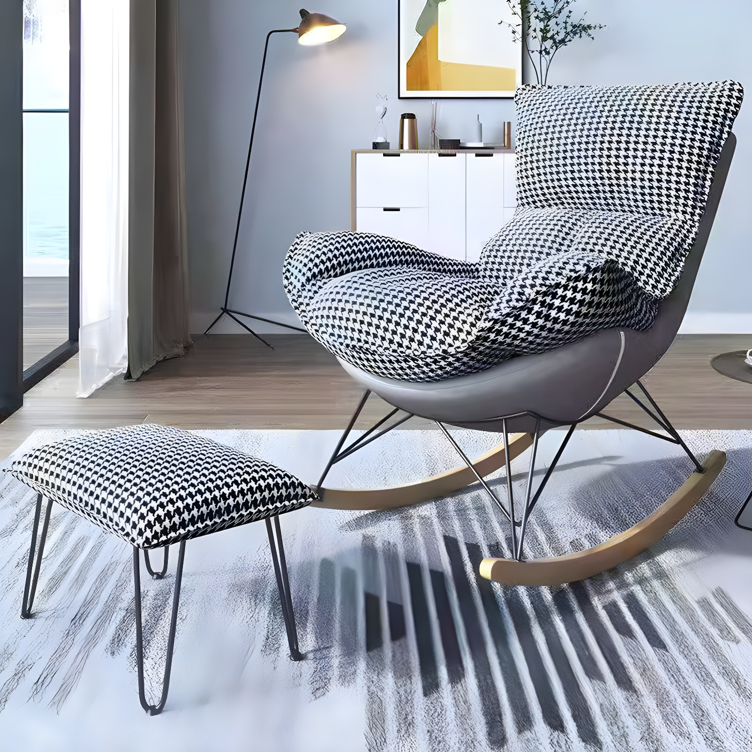 Wingback Rocker & Ottoman | Ormau - image 4