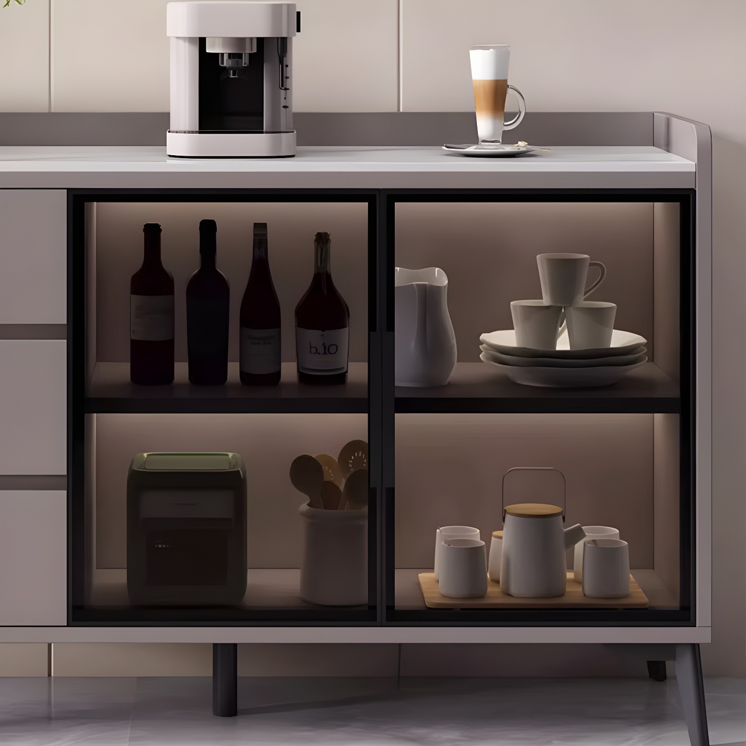 Modern Stone Top Credenza | Ormau - image 12
