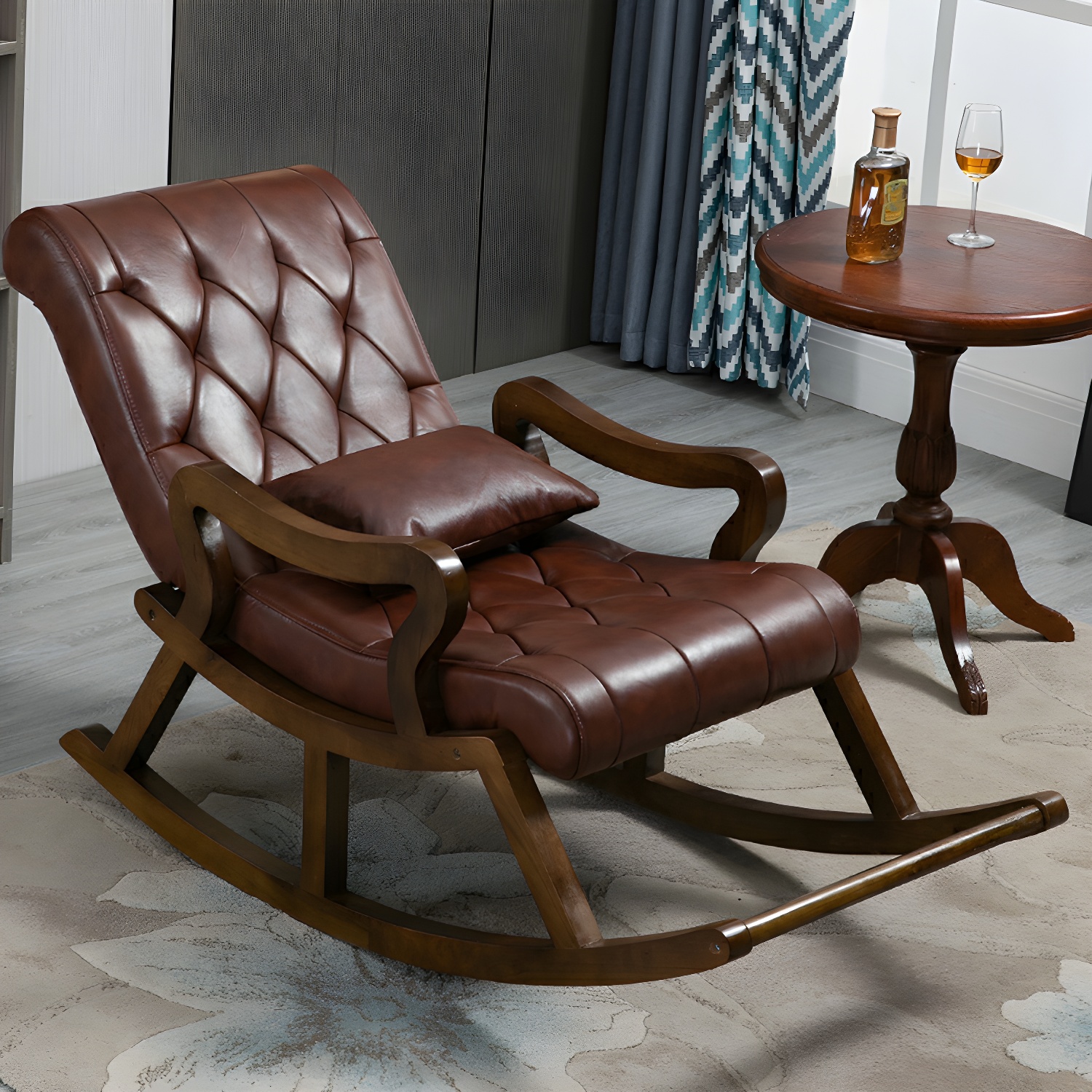 Tufted Rocking Accent Chair | Ormau - image 10