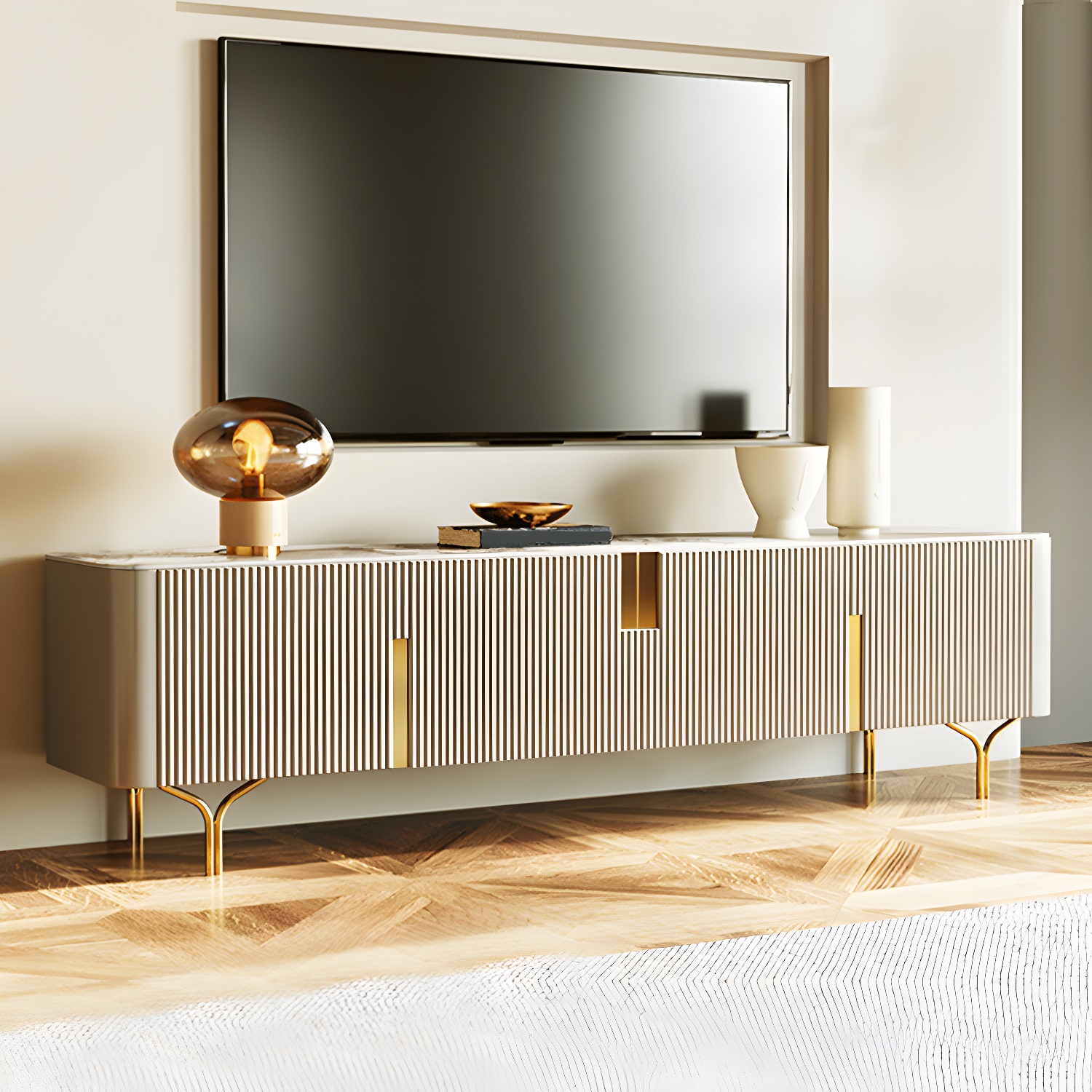 Enclosed Stone TV Stand | Ormau - image 3