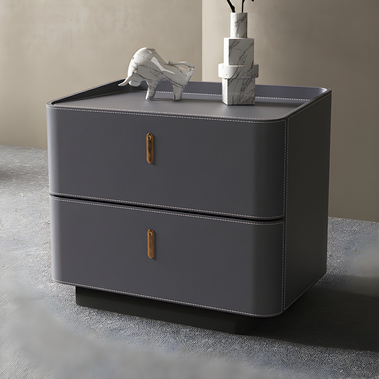 Modern Wood Grain Nightstand | Ormau - image 6
