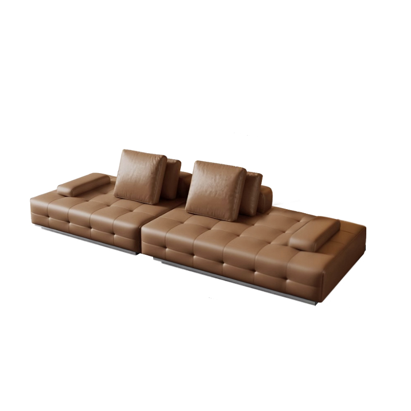 Coffee Leather Sofa | Ormau - image 21