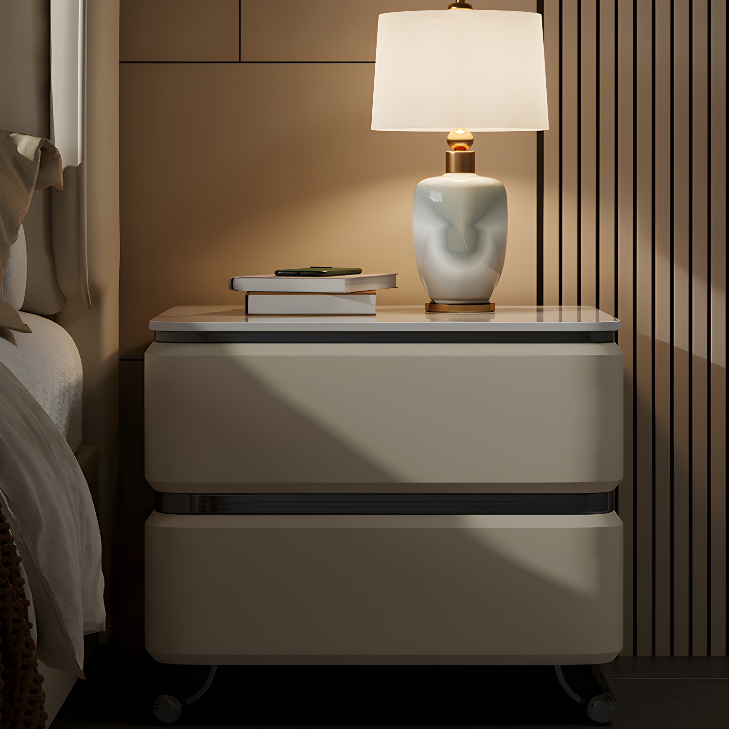 Modern Stone Nightstand | Ormau - image 13