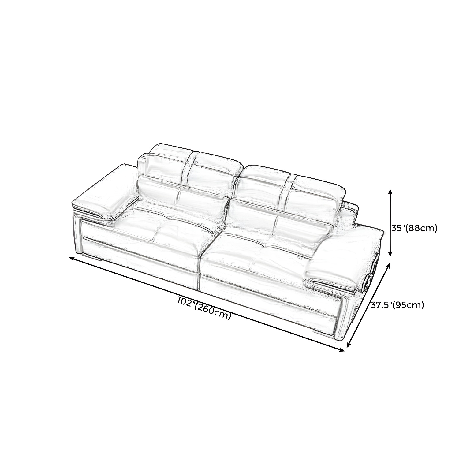 Leather Sectional Sofa | Ormau - image 15