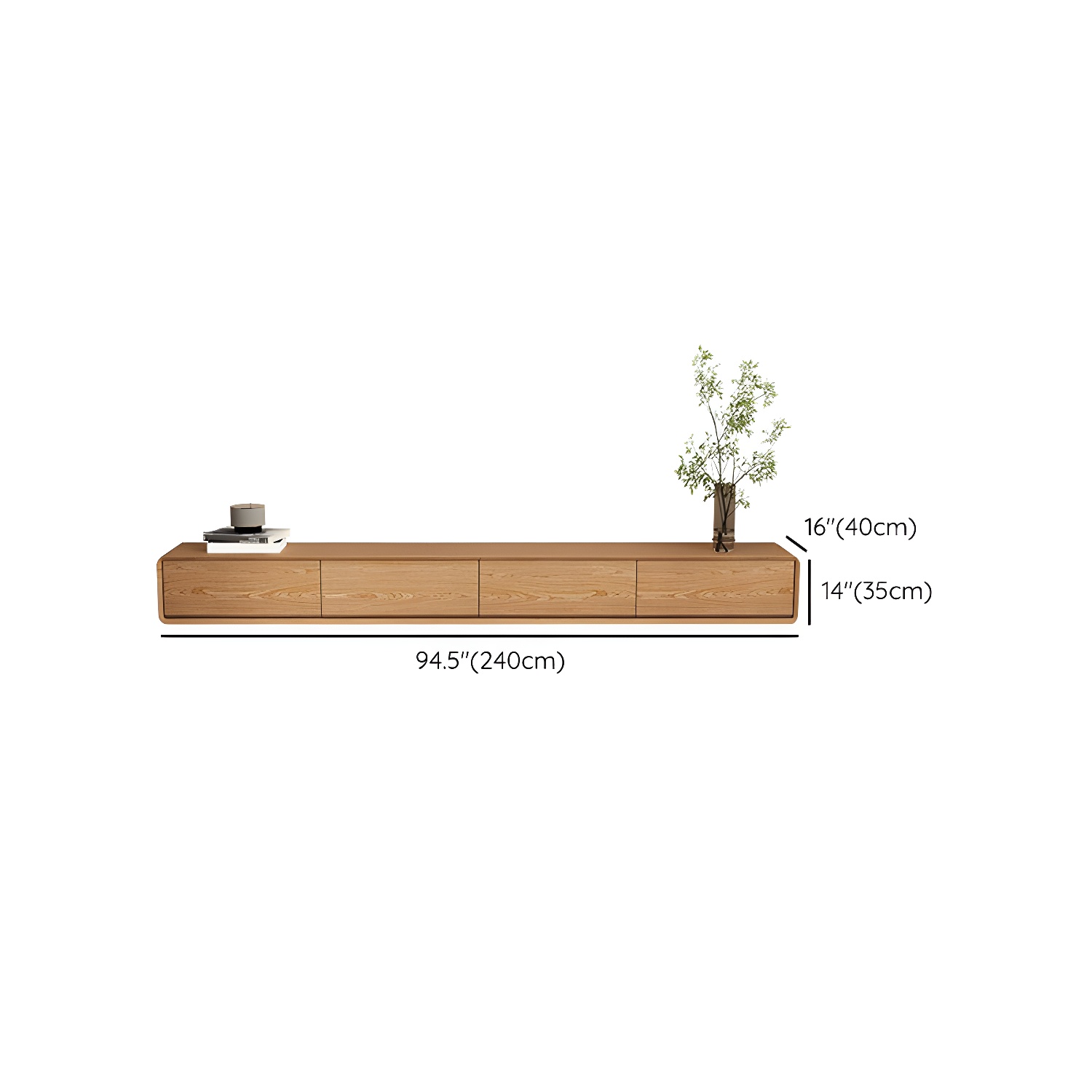 Wood Media Console | Ormau - image 14