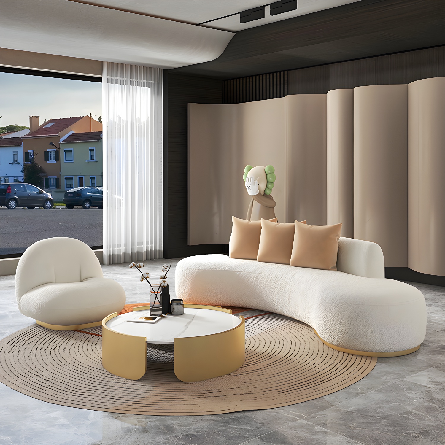 Curved Modern Sofa | Ormau - image 4