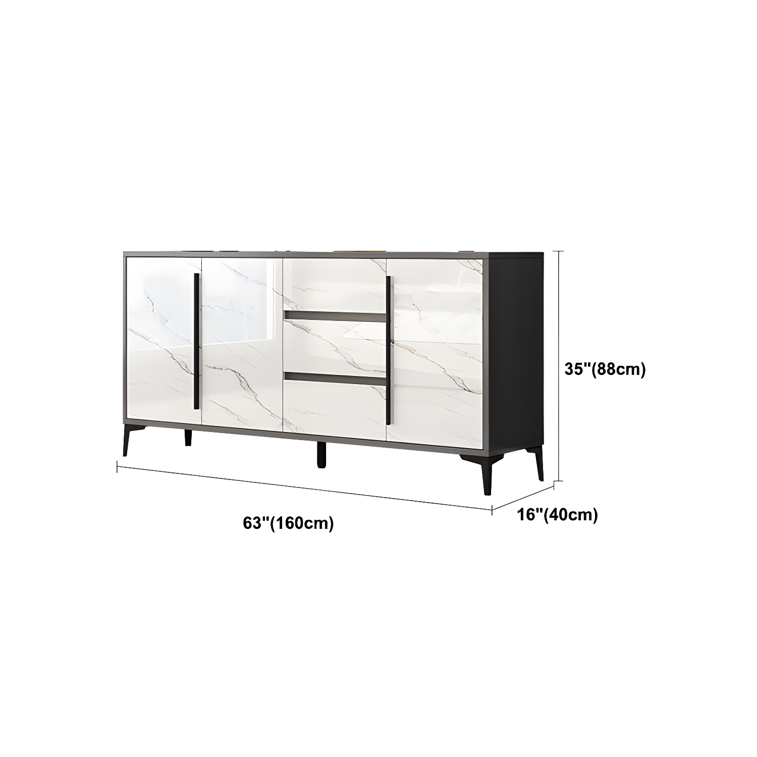Modern White Buffet Server | Ormau - image 19