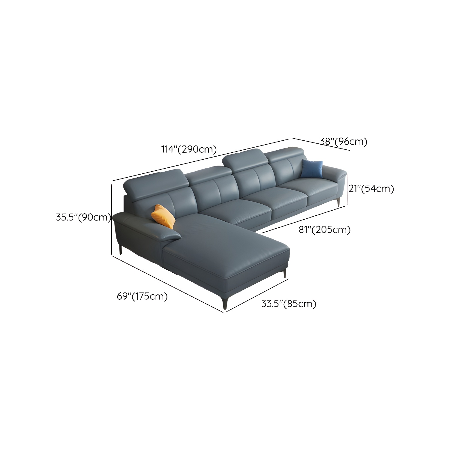 Leather Sectional Sofa | Ormau - image 11