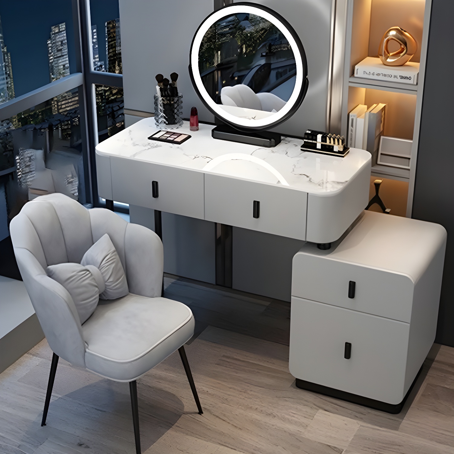 Stone Top Vanity Desk | Ormau - image 36