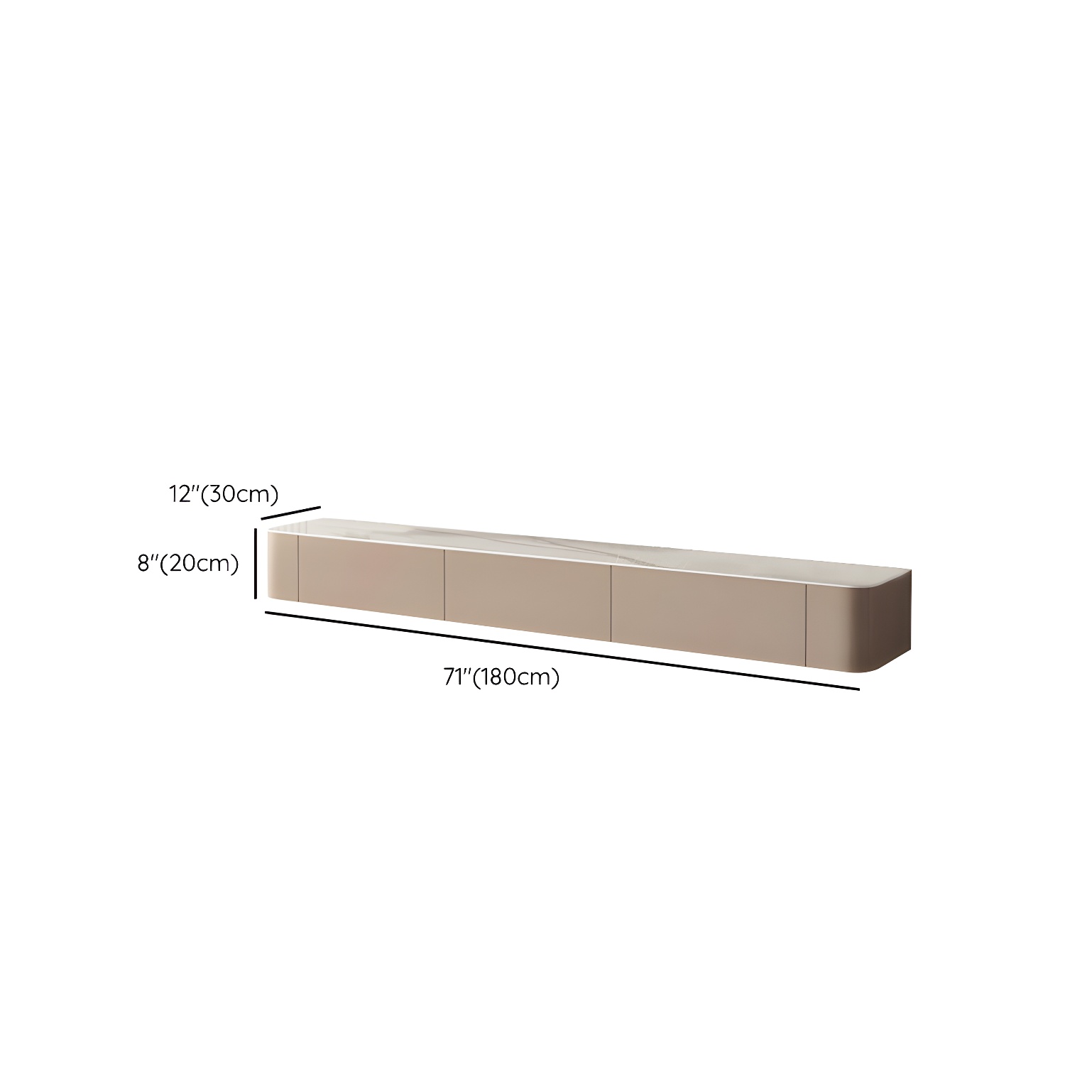 Floating Brown TV Stand | Ormau - image 10