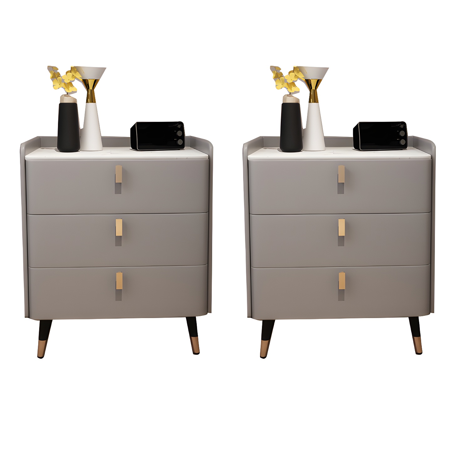 Glam Accent Table Nightstand | Ormau - image 31