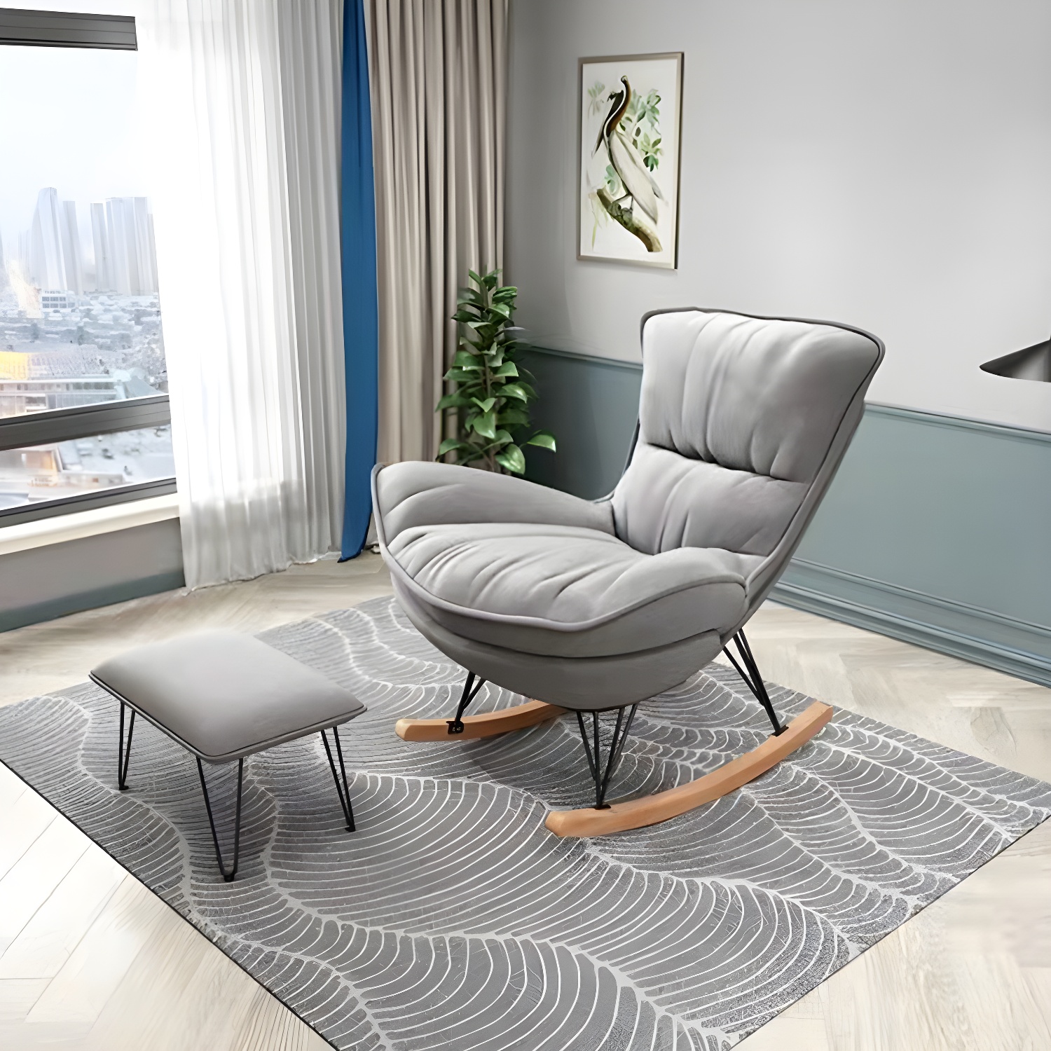 Rocking Chair & Ottoman Set | Ormau - image 3