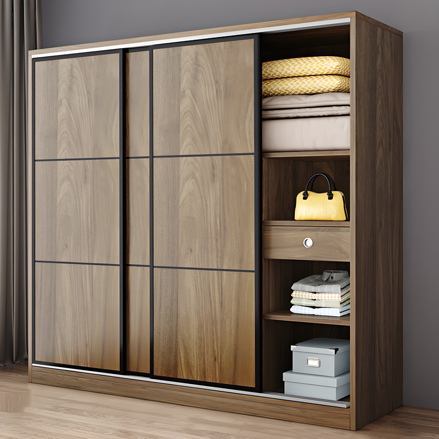 Modern Pine Wardrobe | Ormau - image 32
