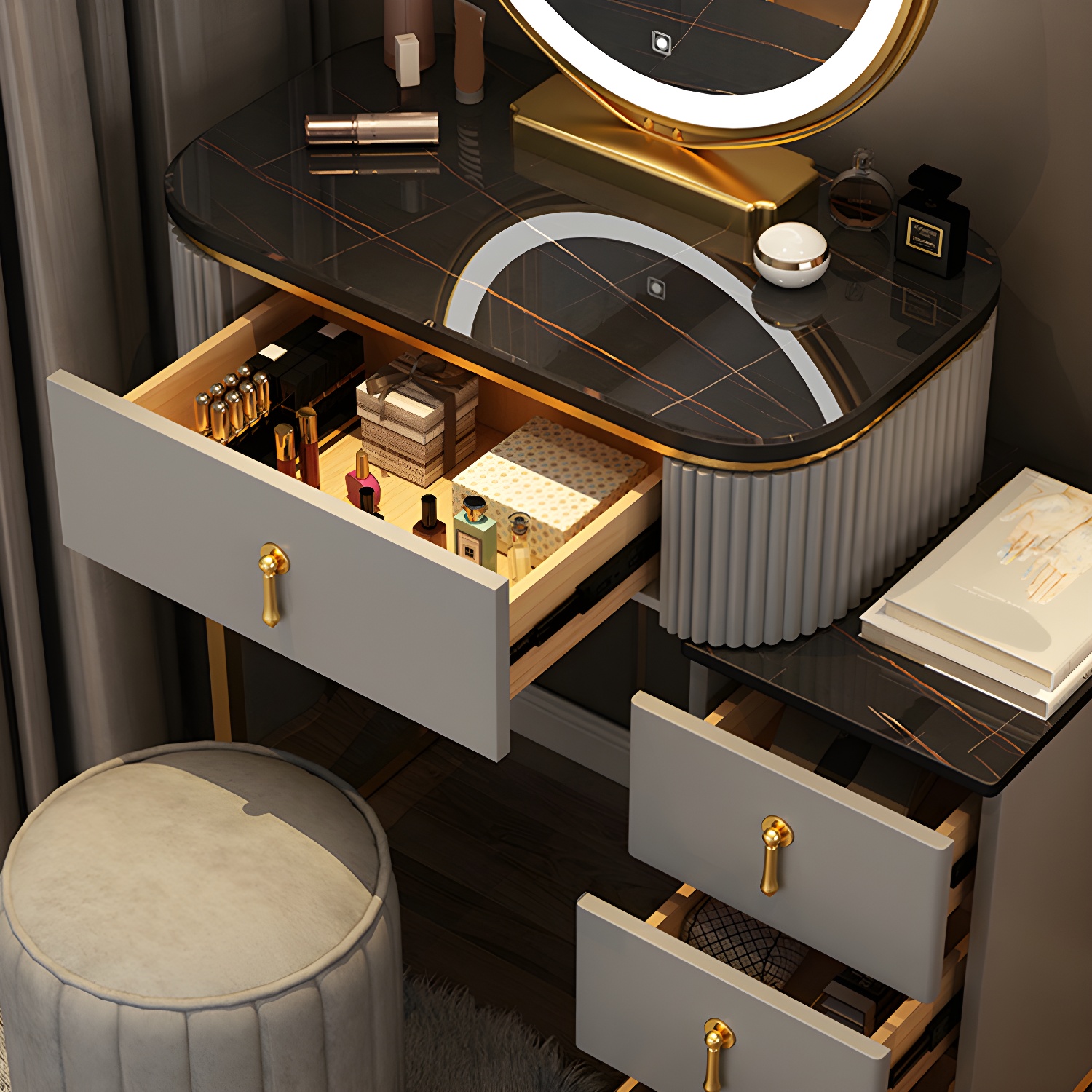 Glam Lighted Vanity | Ormau - image 11