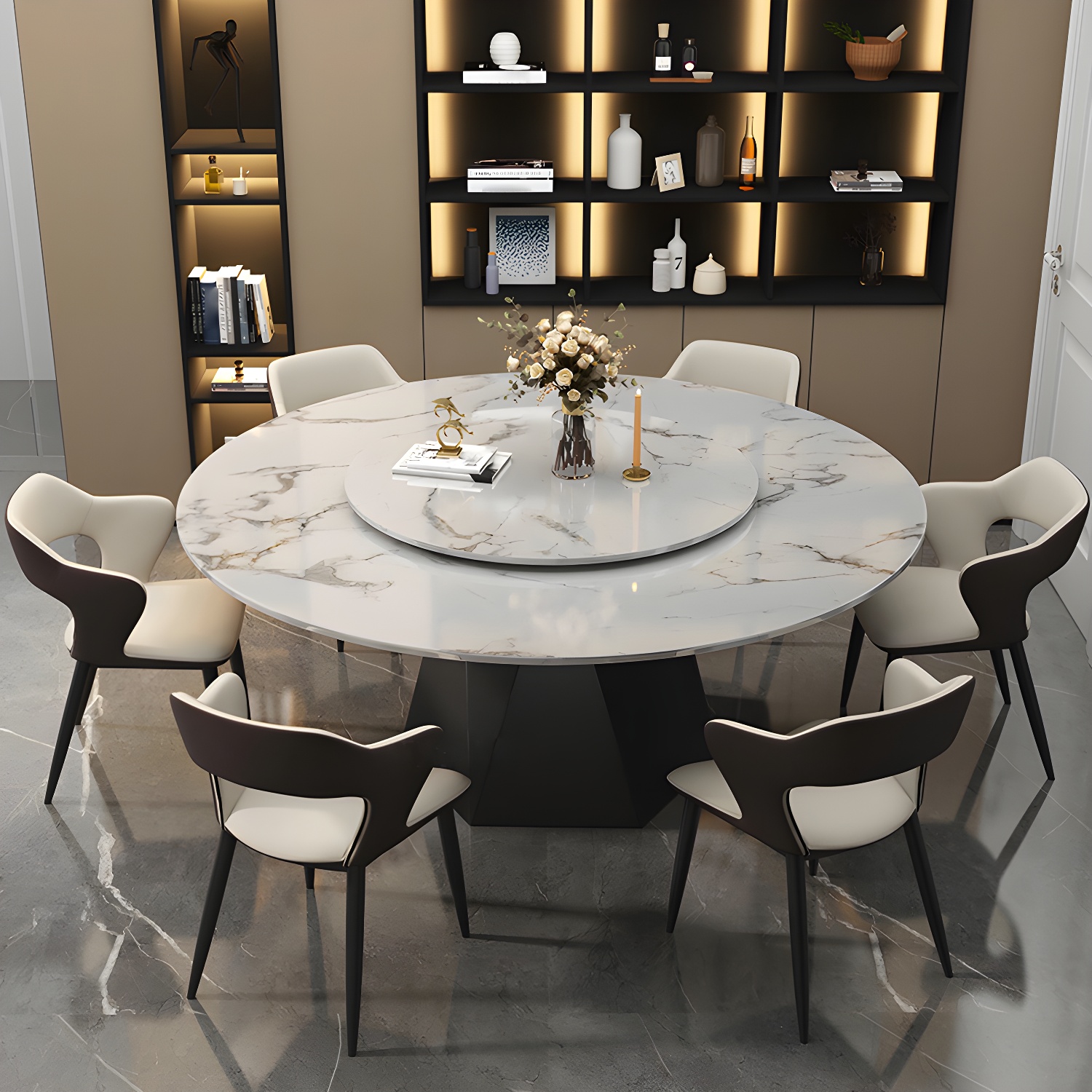Round Marble Dining Table | Ormau - image 1