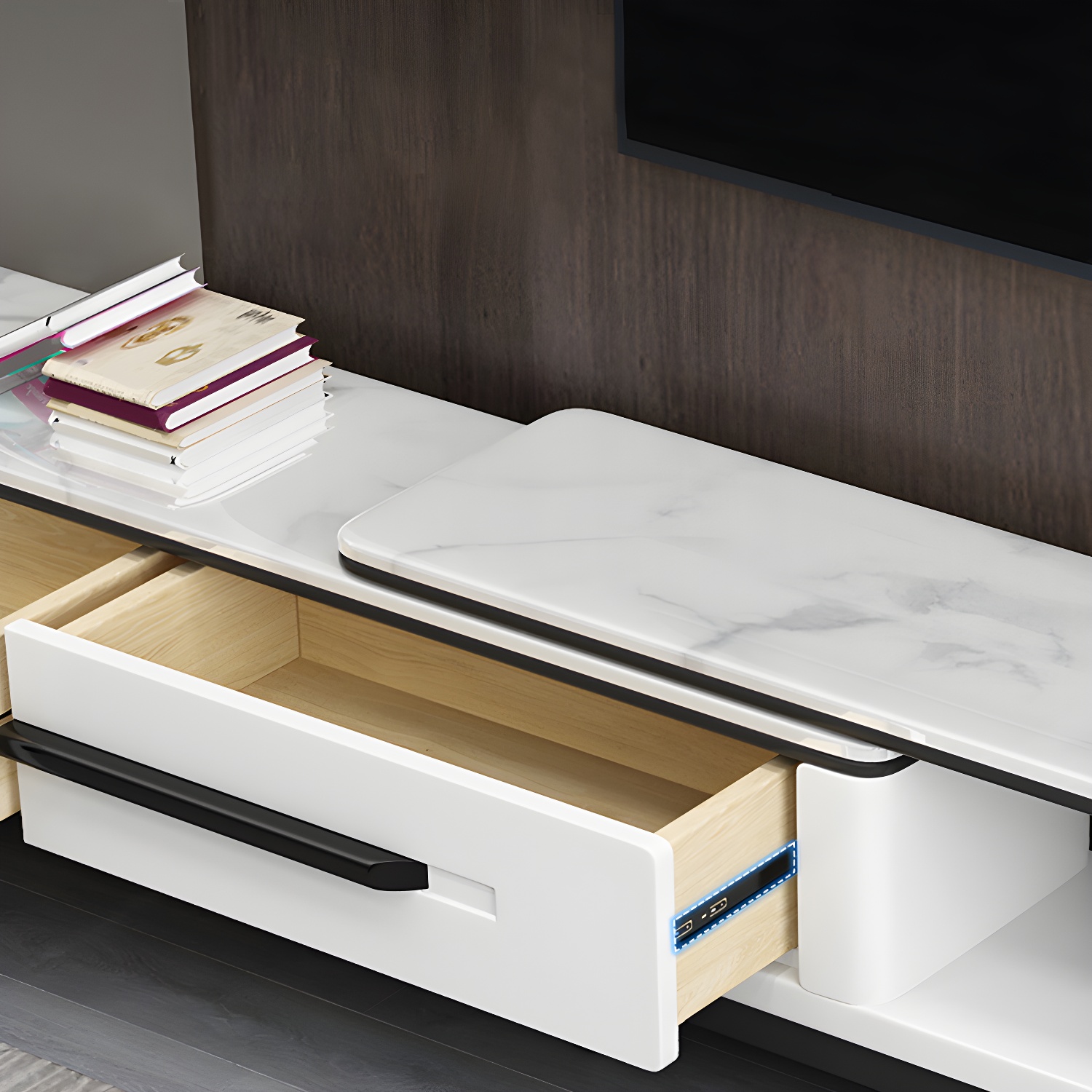 Modern Stone TV Console | Ormau - image 9