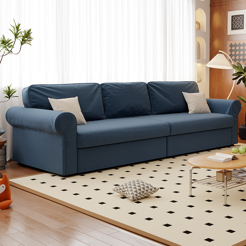 Modish Solid Color Stain Resistant Standard Sofa in Black/Jade Green/Taupe for 4-seater/5 Person with 2 Pillows - image 2