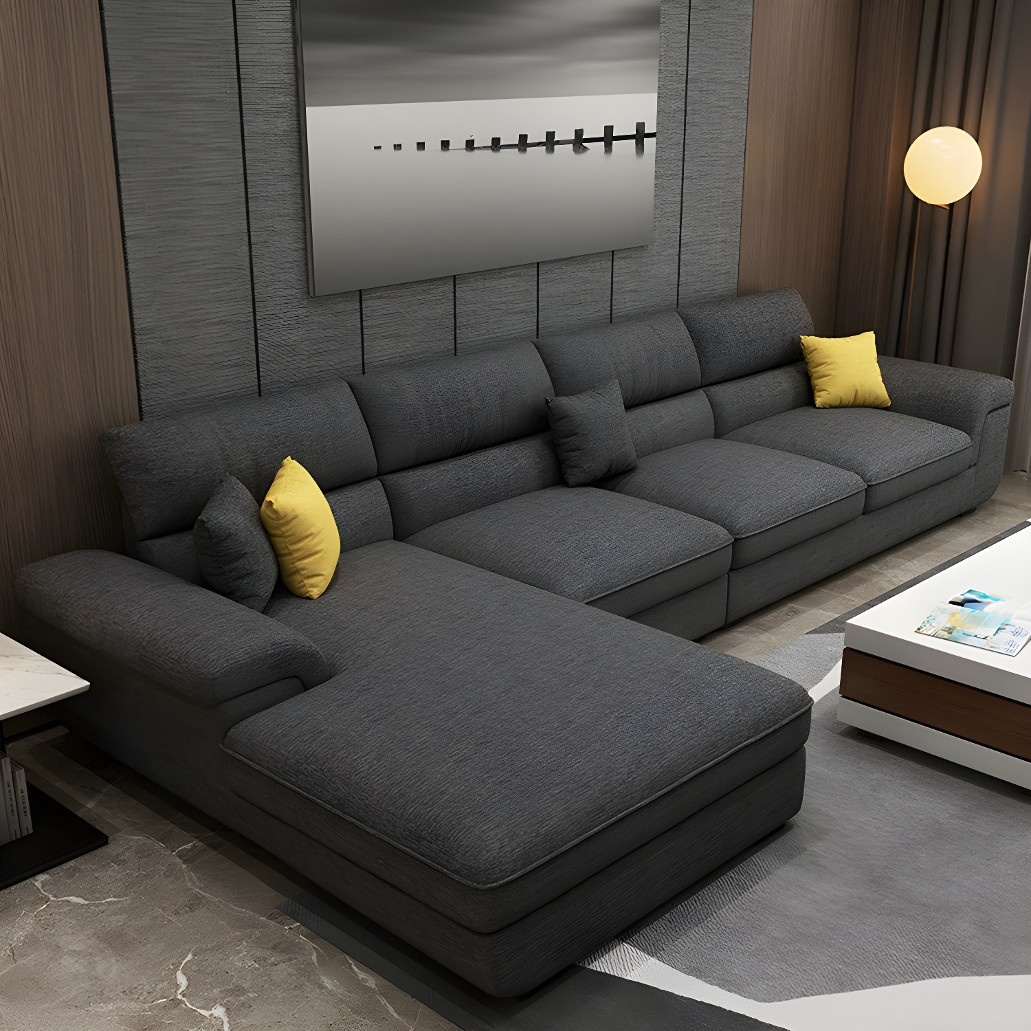 Modern Pillow Top Sectional Sofa | Ormau - image 2