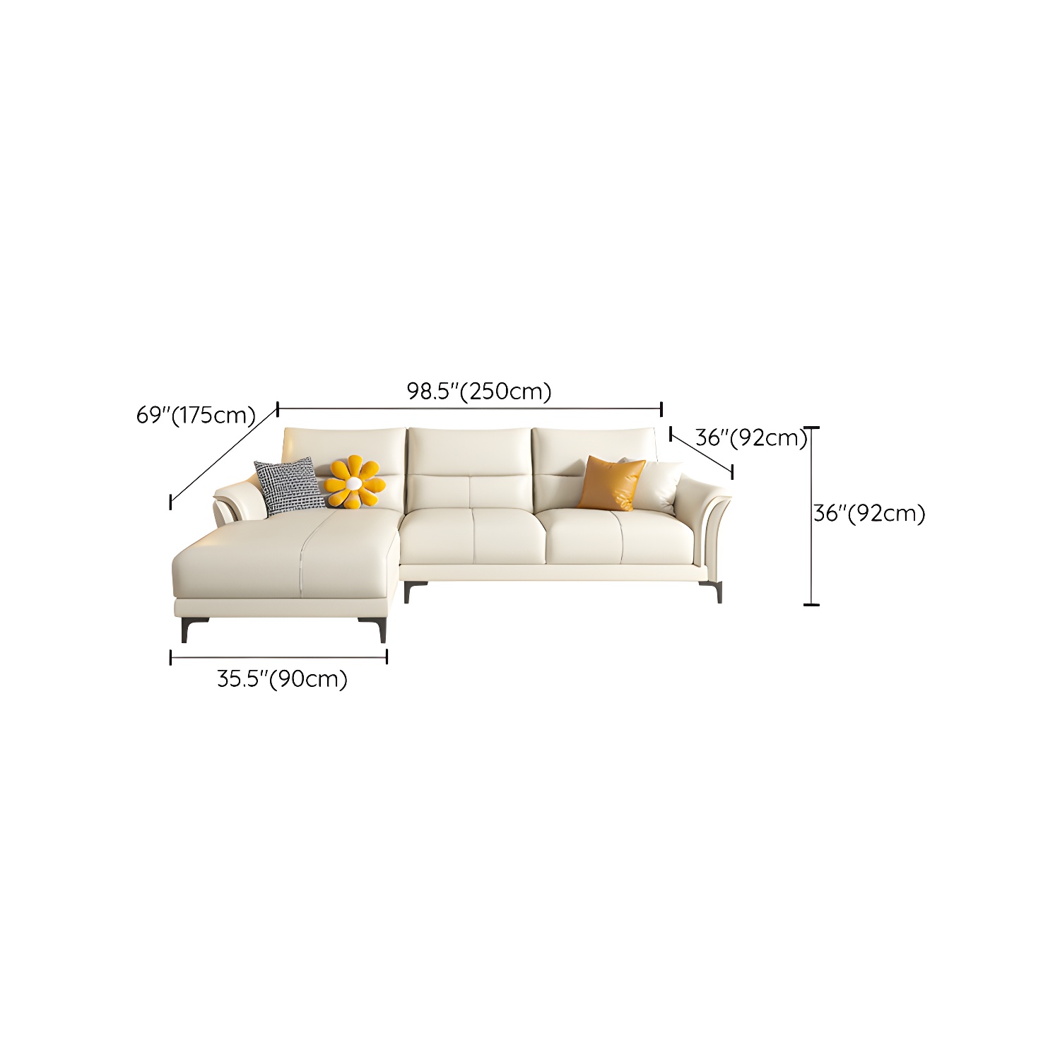 Contrast Sectional Sofa | Ormau - image 18