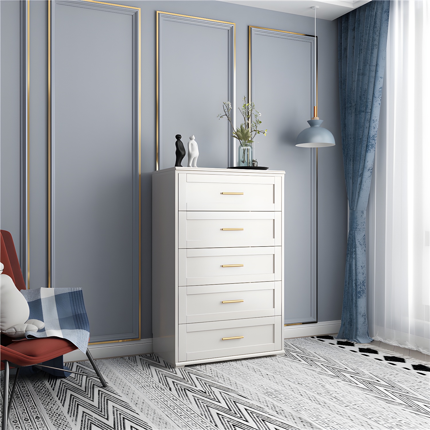 Glam White Storage Chest | Ormau - image 3