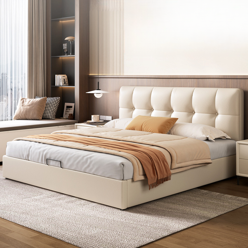 Stitch-Tufted Platform Bed | Ormau - image 1