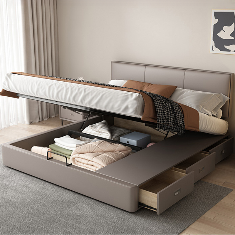 Grey Timber Platform Bed | Ormau - image 18