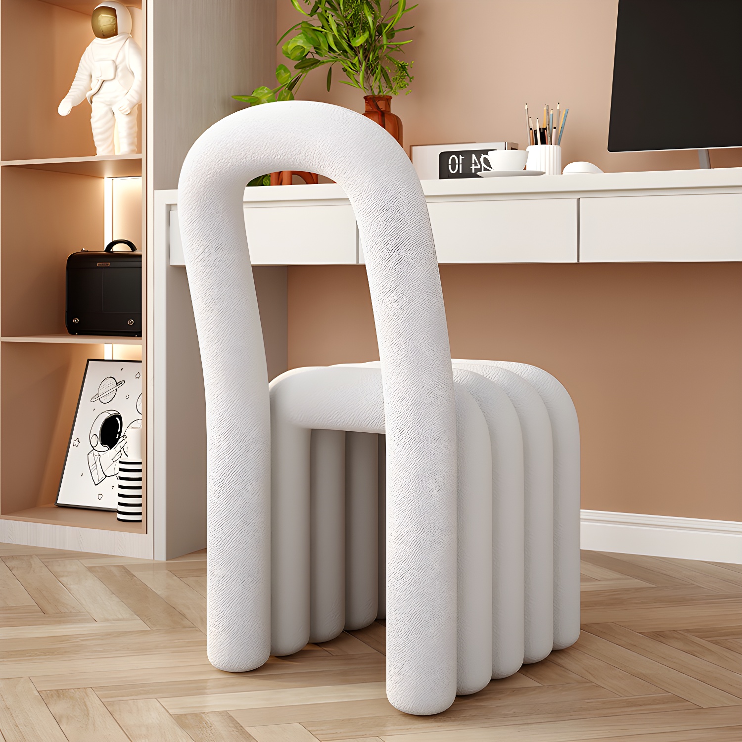 Velvet Open-Back Dining Chair | Ormau - image 16