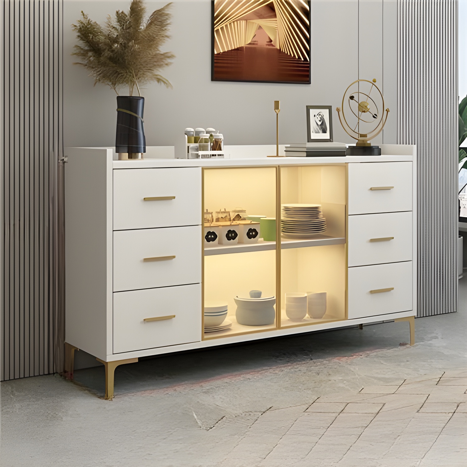 Glam Wood Sideboard | Ormau - image 16