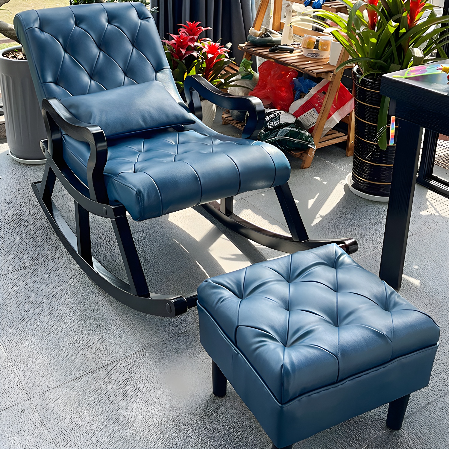 Tufted Rocking Accent Chair | Ormau - image 11