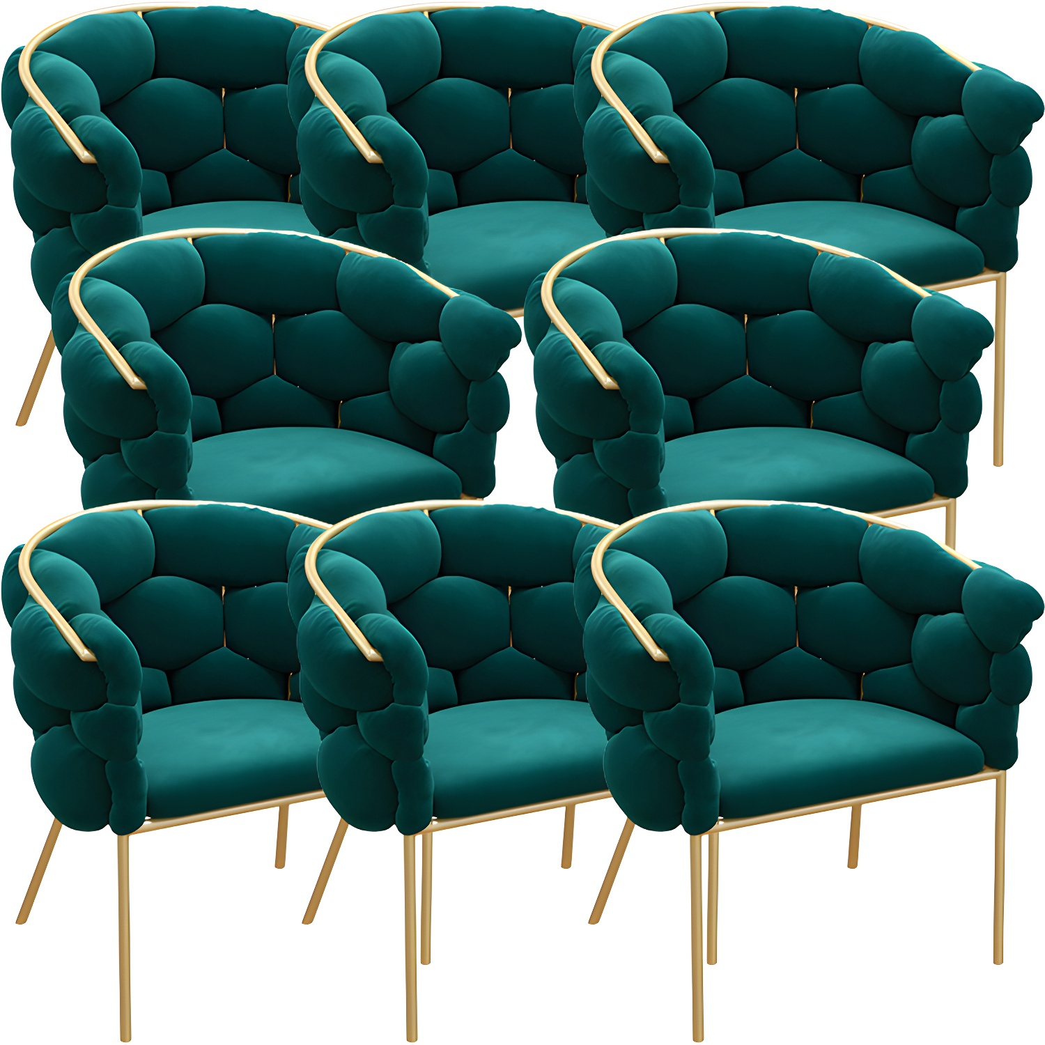 Glam Upholstered Dining Chair | Ormau - image 47