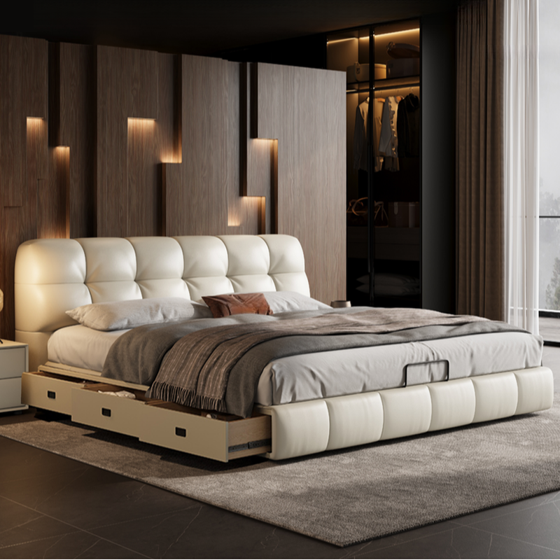 Button-Tufted Storage Bed | Ormau - image 24