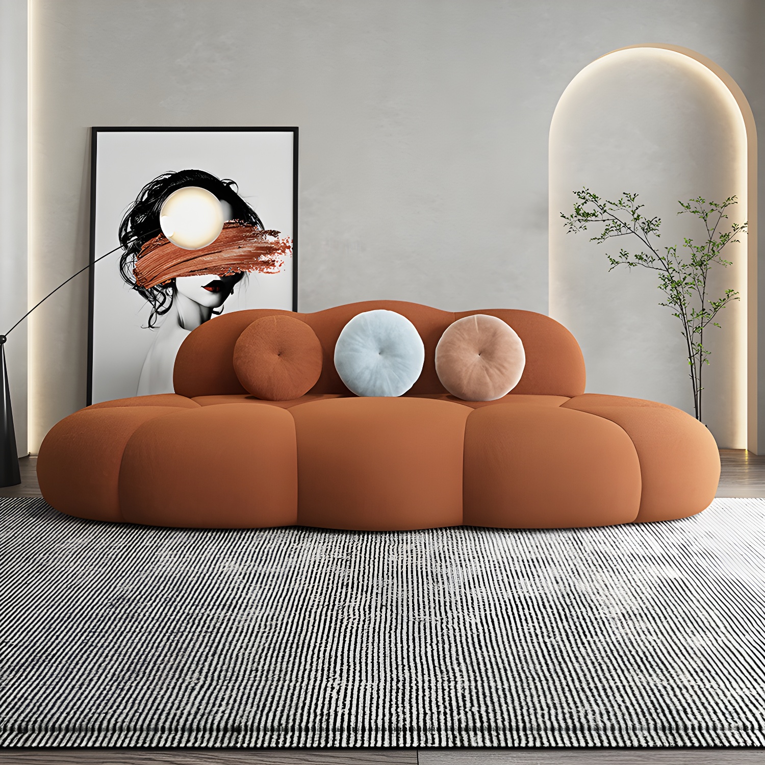 Wool Sofa with Pillows | Ormau - image 10