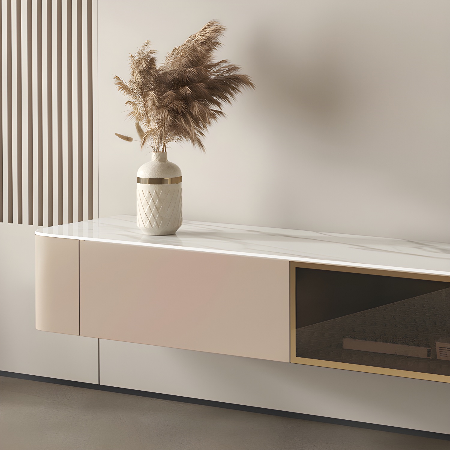 Floating Brown TV Stand | Ormau - image 6