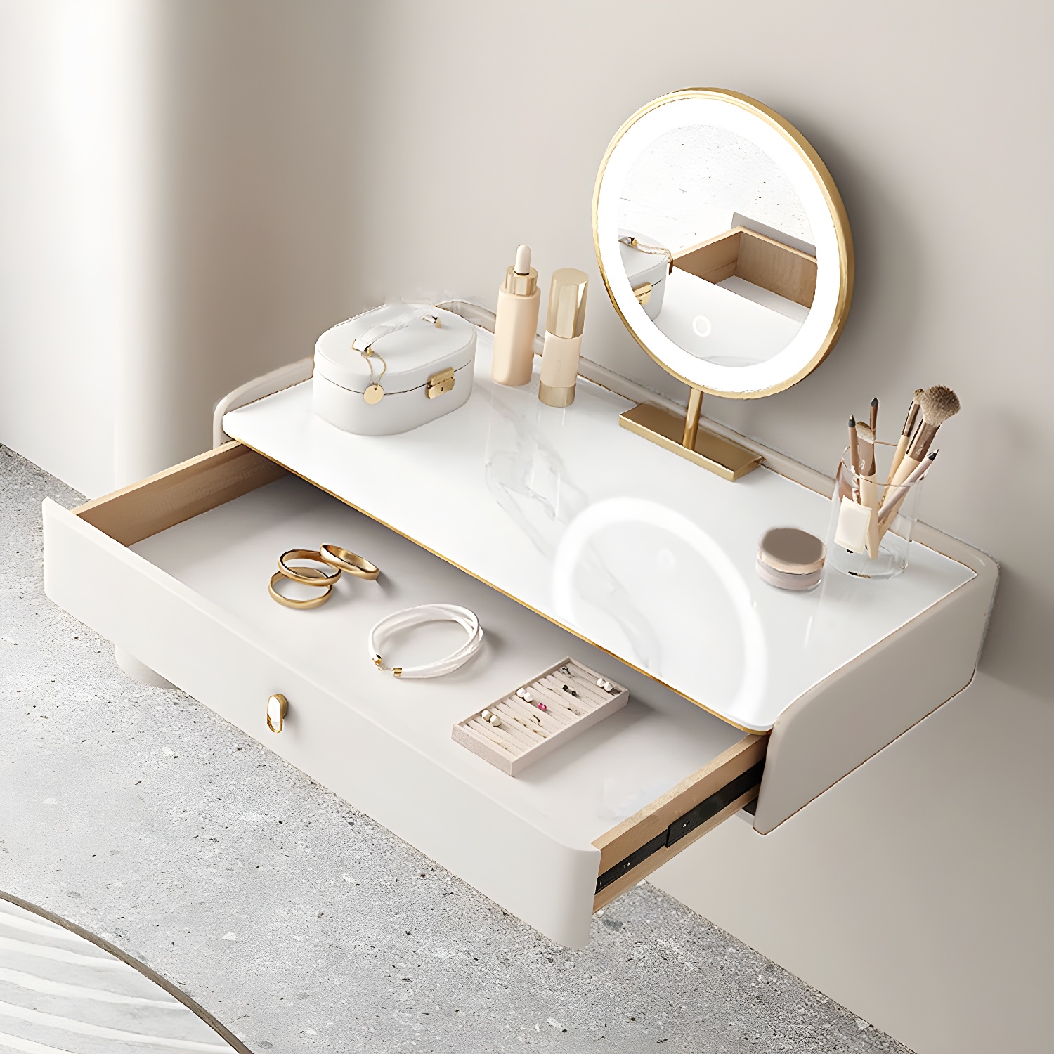 Glam Off-White Vanity | Ormau - image 2