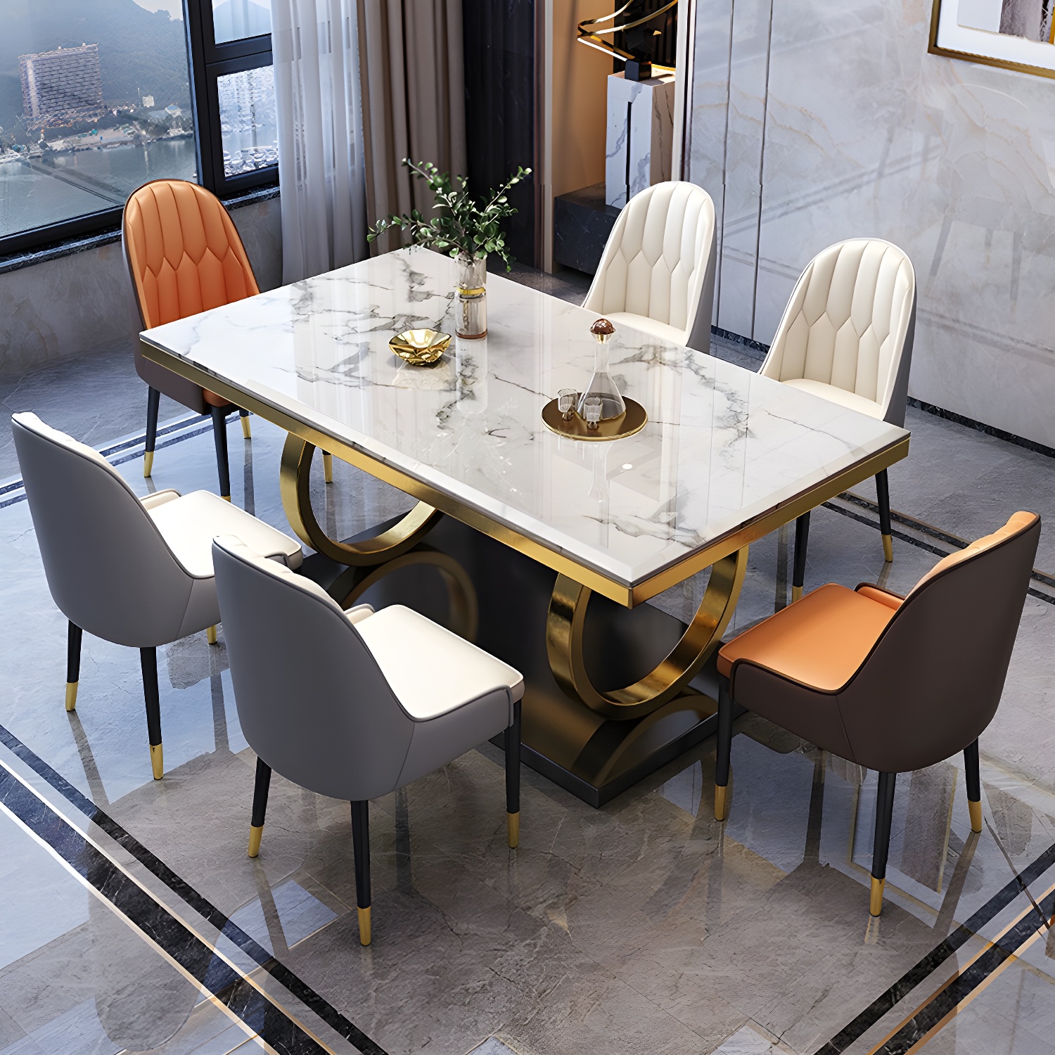 Glam Marble Dining Set | Ormau - image 2