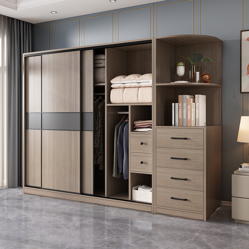 Rustic Brown Self-supporting Armoire Cabinet Pine with Shelves - image 40