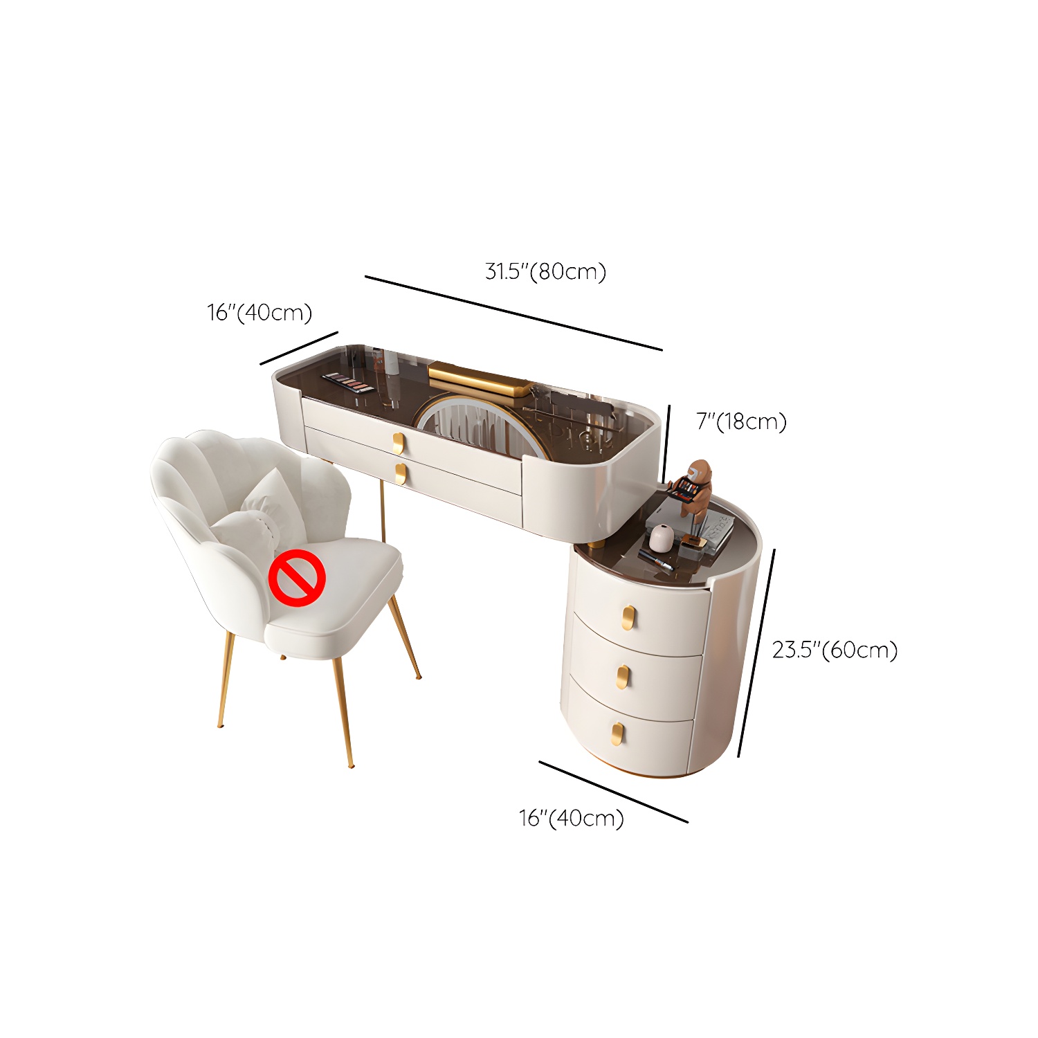Glam Lighted Vanity | Ormau - image 18